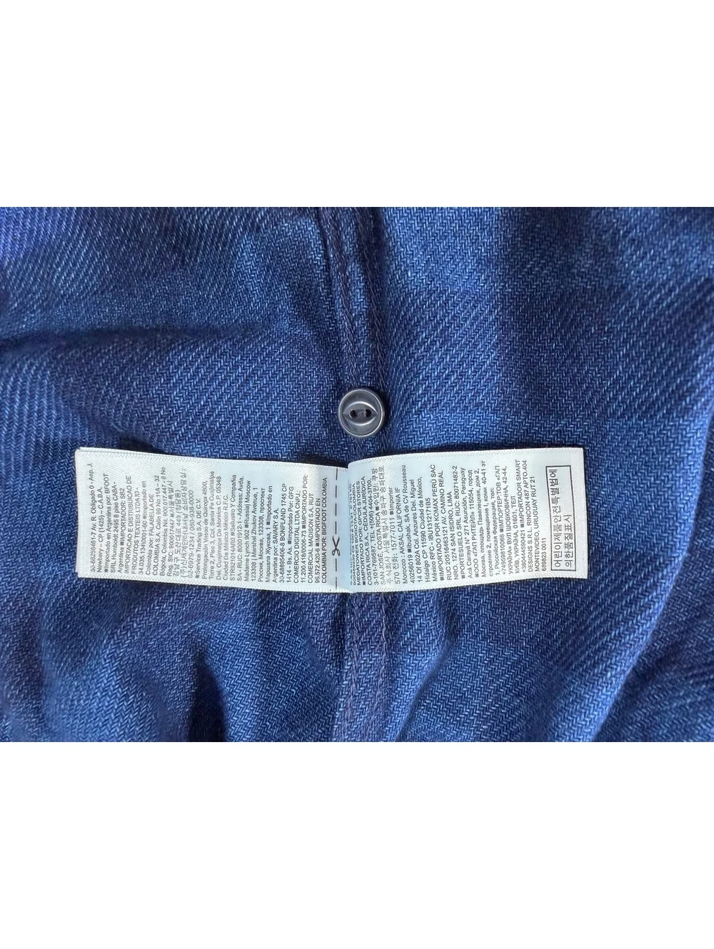 Brand New with Tags (NWT) Gap Kids Indigo Buffalo Check Long-Sleeve Shirt